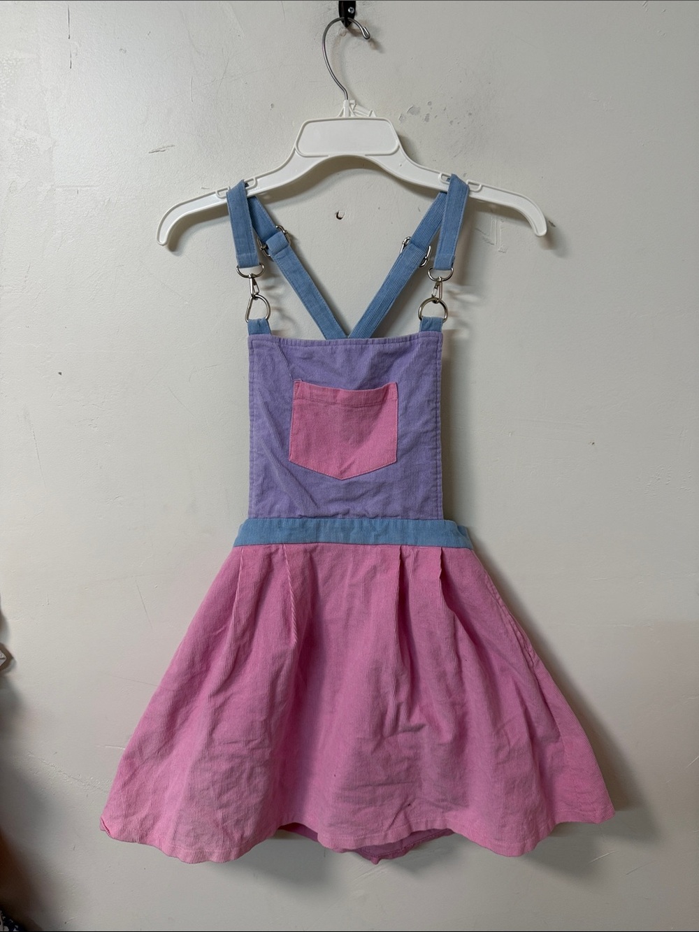 Sugar Thrillz Pink, Lavender & Blue Pinafore Dress